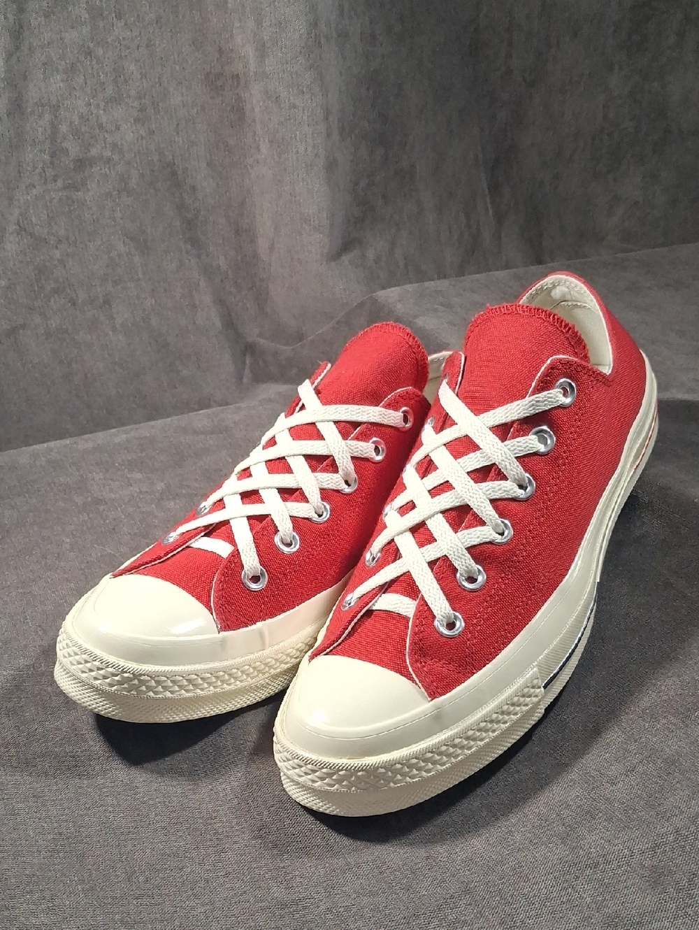 Converse Chuck 70 Heritage Court Gym Red Ox Low Lace Up Canvas Sneakers VG US 10